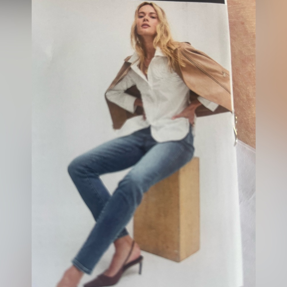 Chicos denim jeggings slim leg jeans med wash & black 2 pairs 0-4 nwt